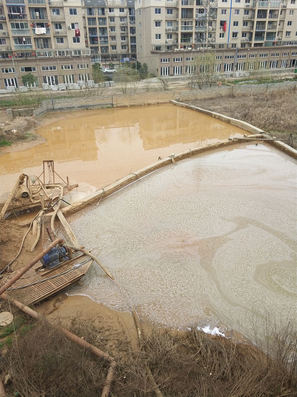 迁西沉淀池淤泥清理-厂区废水池淤泥清淤